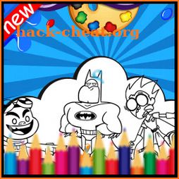 Teen Coloring Titans Glitter icon