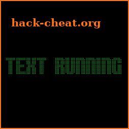 Text Running icon