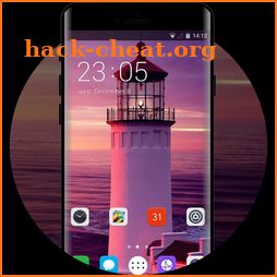 Theme for lighthouse near sea wallpaper icon