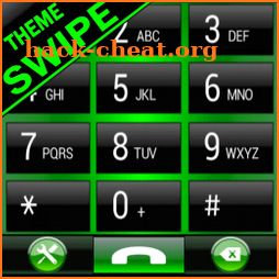 THEME SWIPE DIALER AERO GREEN icon