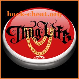 Thug life button icon