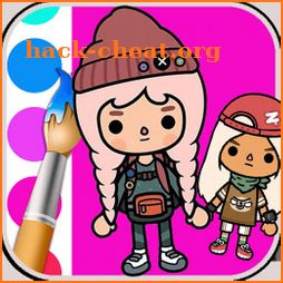 Toca Life Coluring book icon