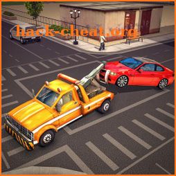 Tow Truck Car Transporter Driving And Parking icon