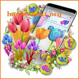 Tulip Flower Painting Launcher Theme icon