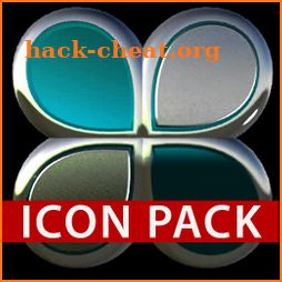 Turquoise silver icon pack HD icon