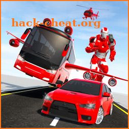 US Car Robot Bus Transform : Helicopter Robot Game icon