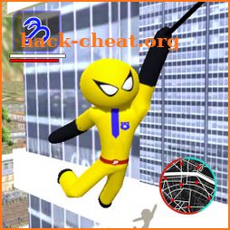 US Police Spider Stickman Rope Hero icon