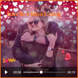 Valentine day video maker 😍 music and pictures icon