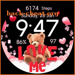 Valentine Teddy - Watch Face icon