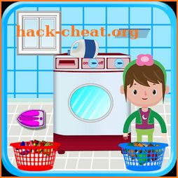 Washing and Ironing Clothes: Kids Laundry Game icon