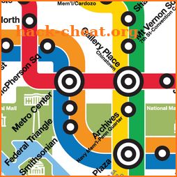 Washington DC Metro Map icon