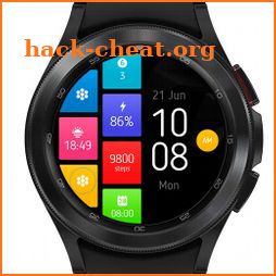 Watchface Flat Simple Watch4 icon