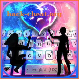 Water Fire Love Keyboard Background icon