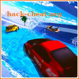 Water Surfing Car - Waterpark Stunts icon