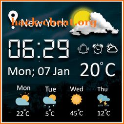 Weather Clock Widget & Day Night wallpaper icon