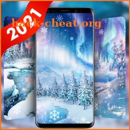 Winter Snow Live Wallpaper & Launcher Themes icon