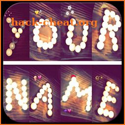 Write your name with different shapes-Candles font icon