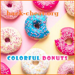 Yummy Wallpaper Colorful Donuts Theme icon