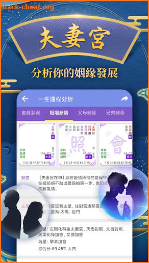 紫微命盤-紫微斗數大師 婚姻算命 愛情配對 紫微運勢 紫微星 screenshot