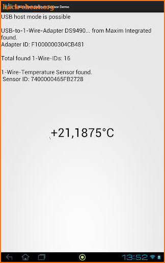 1-Wire-Demo screenshot