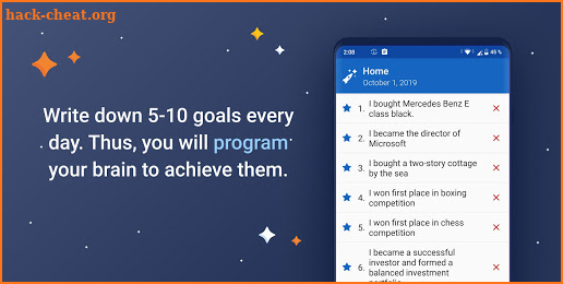 10 goals PRO - method of achieving goals screenshot