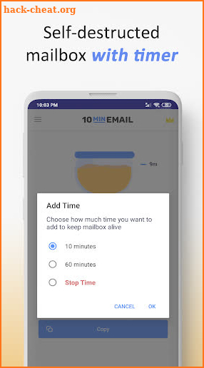 10 Minute Mail - Instant disposable email address screenshot