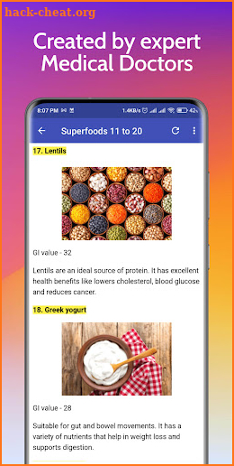 100 Diabetes Superfoods Pro screenshot