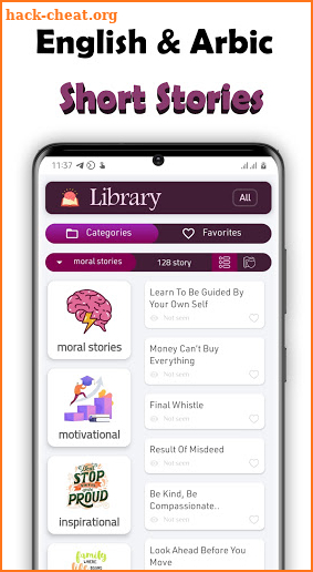 1000 English and Arabic short stories screenshot