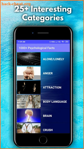 1000+ Psychology Facts - Brain, Music, Love, etc. screenshot