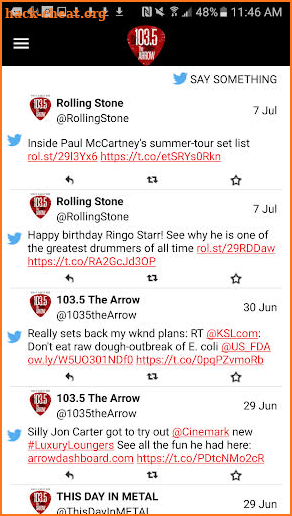 103.5 The Arrow Utah's Classic screenshot