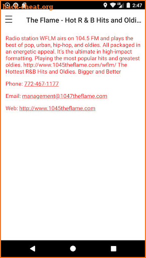 104.5 WFLM The Flame screenshot