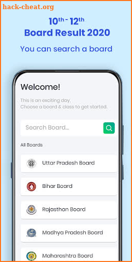10th 12th Board Result,All Board Result 2020 screenshot