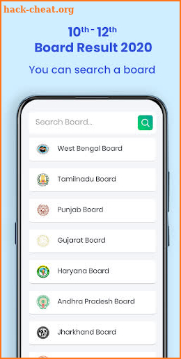 10th 12th Board Result,All Board Result 2020 screenshot