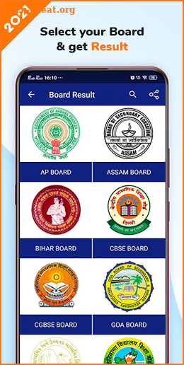 10th Board Result 2021, 12th Board Result 2021 screenshot