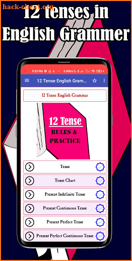 12 Tense English Grammar screenshot