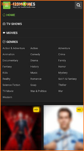 123Movies - HD Movies Full screenshot