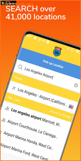 14CARS Car Rental App. Compare Rental Cars in USA screenshot