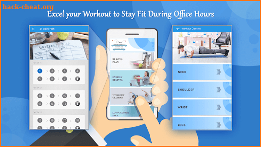 15min Office Workout – Workplace Fitness App screenshot