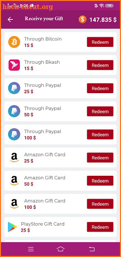 1Click Up Rewards and Free Gift Cards screenshot