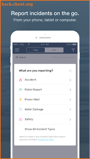 1st Incident Reporting screenshot