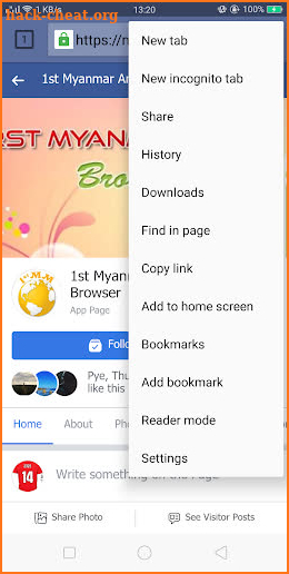 1st Myanmar Browser Premium screenshot