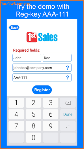 1stSales Lead Retrieval screenshot