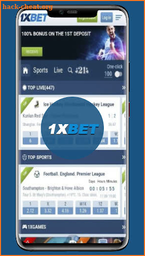 1XBET - Live Sports Results Guide screenshot