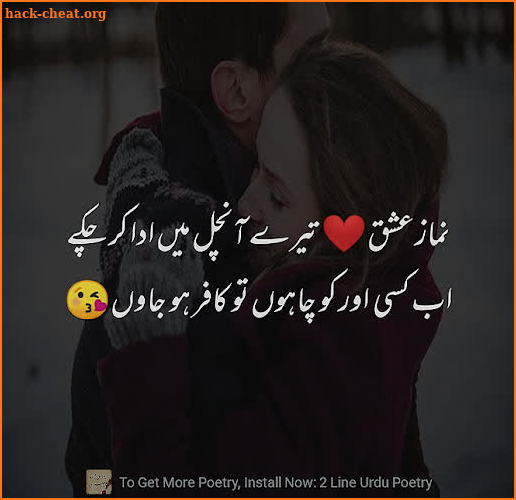 2 Line Urdu Poetry - Best Urdu Status screenshot