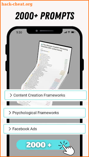 2000+ ChatGPT Prompts Hub screenshot