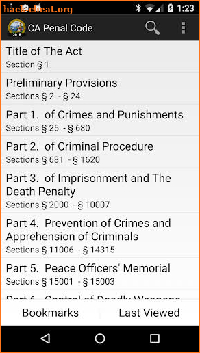 2016 CA Penal Code screenshot