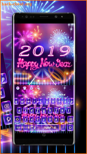 2019 Happy New Year Keyboard screenshot