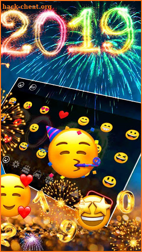 2019 Happy New Year Keyboard Theme screenshot