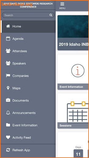 2019 Idaho INBRE Conference screenshot