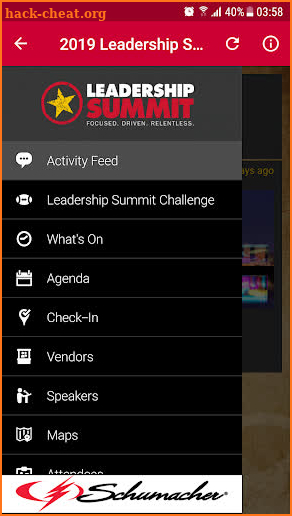 2019 Leadership Summit screenshot